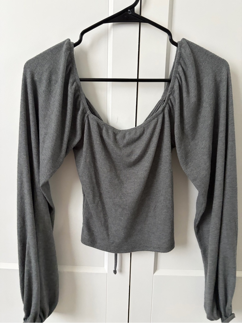 Gray Crop Top - Picture 2 of 5